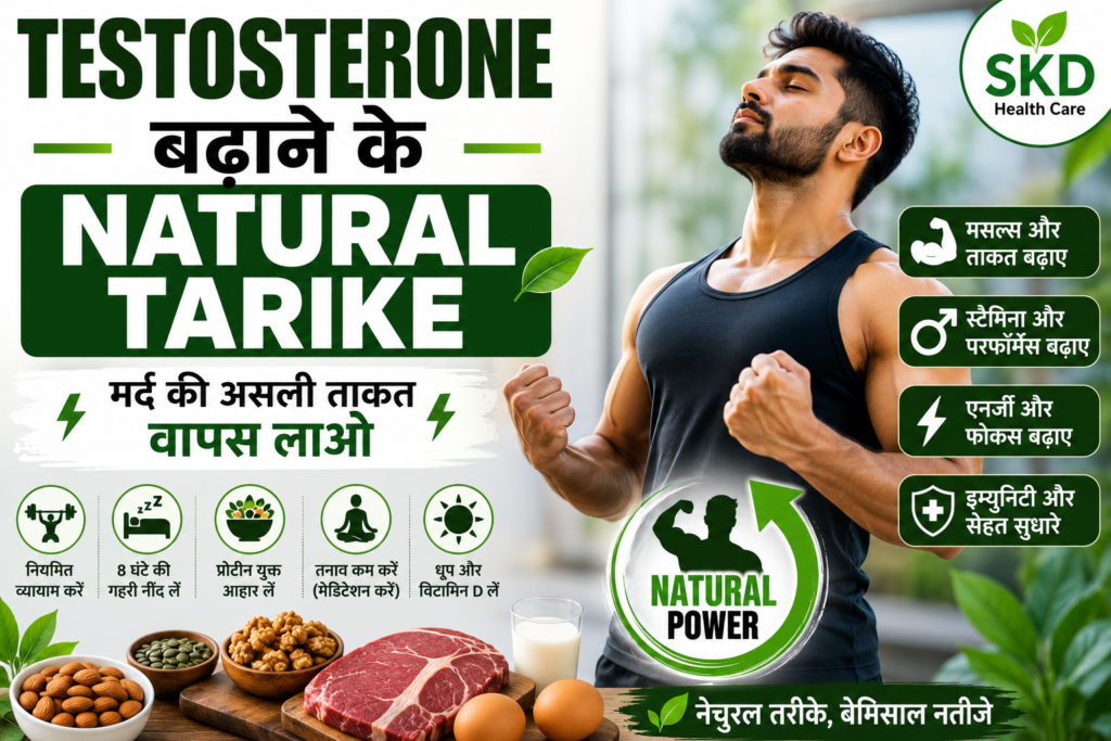 "Testosterone badhane ke natural tarike aur healthy male fitness"