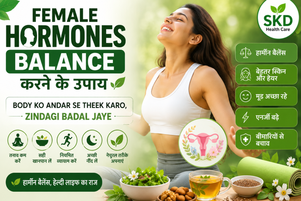 "Female hormones balance karne ke natural upay aur healthy lifestyle"