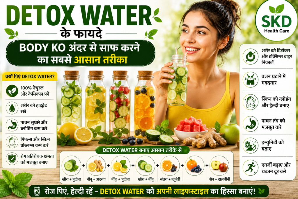 "Detox water ke fayde aur natural body cleansing" 🌿💧